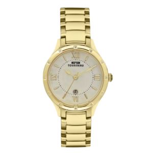 Ladies 34mm Gold Tone Dress Watch