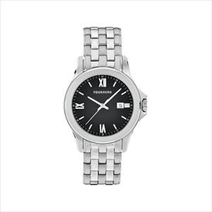 Men's Roman Black Dial Stainless Steel watch