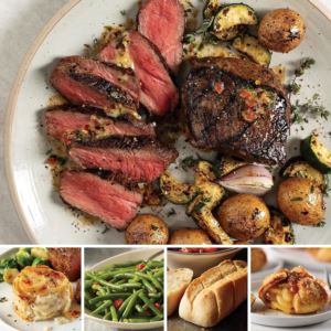 Whiskey-Marinated Sirloin Dinner for 4
