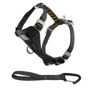 Enhanced Strength Tru-Fit Dog Harness w/ Tether Black - X Large