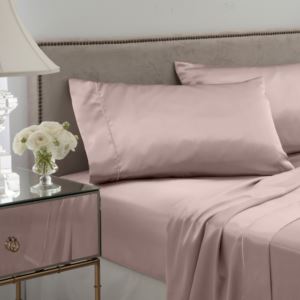 Seduction Satin Solid King Pillowcase Pair - (Rose Gold)