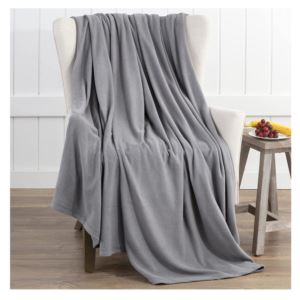 Super Soft Fleece Plush Lightweight Blanket - (Full Queen) - (Grey)