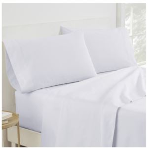 Color Solutions Solid White Sheet Set - (King)