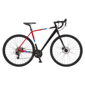 Schwinn Millsaps Road Bike, 700c Wheels, 14 Speeds, Black/Red