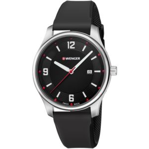 City Active Small, Black dial and black silicone strap