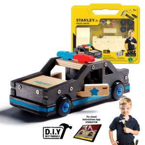Stanley Jr. Wooden Police Car DIY Kit