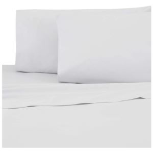 Sateen King Pillowcase Pair - (White)
