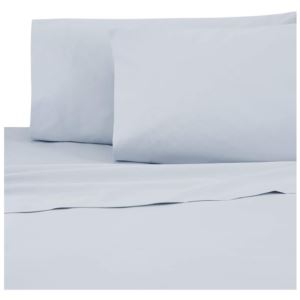 Sateen Standard Pillowcase Pair - (Powder Blue)