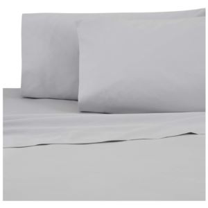 Sateen Standard Pillowcase Pair - (Grey)