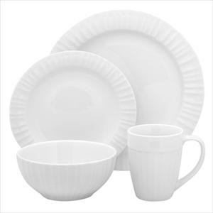 French White 16-Pc Set, Service for 4