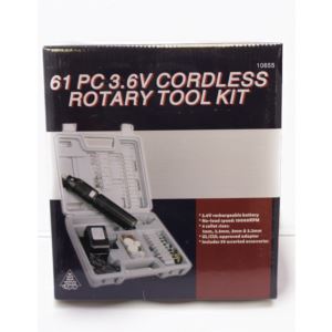 61pc 3.6V Cordless Dremel Style Die Grinder Kit 61pc 3.6V Cordless Dremel Style Die Grinder Kit