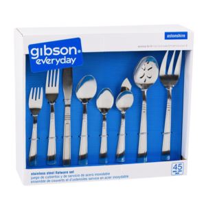 45 Pc Stainless Steel Flatware Set