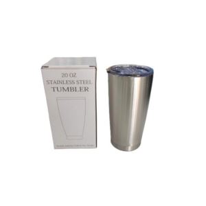 20 oz. Double Wall Stainless Steel Tumbler with Stainless Straws. 20 oz. Double Wall Stainless Steel Tumbler with Stainless Straws.