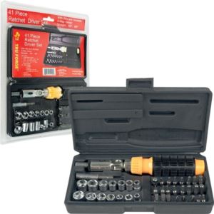 41 Pc. 3-Way Ratchet Driver Set