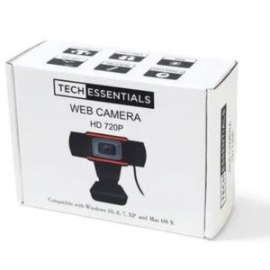 Tech Essentials Black 720DP Webcam