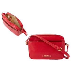 Colby Crossbody - Red Leather