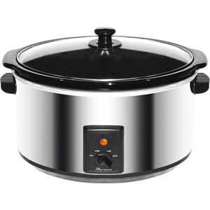 8 QT Slow Cooker (Stainless Steel)