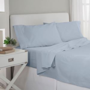 1200 Thread Count Solid Sheet Set - Queen Blue
