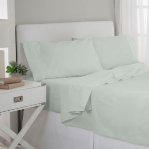 1200 Thread Count Solid Sheet Set - King Seafoam