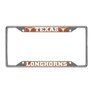 Texas Longhorns License Plate Frame - Chrome