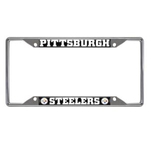 Pittsburgh Steelers License Plate Frame - Chrome