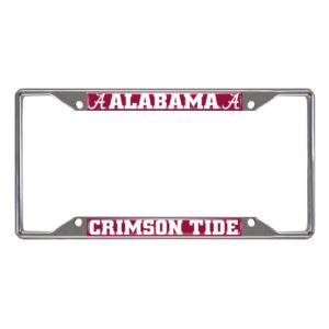 Alabama Crimson Tide License Plate Frame - Chrome