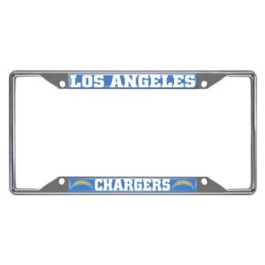 Los Angeles Chargers License Plate Frame - Chrome