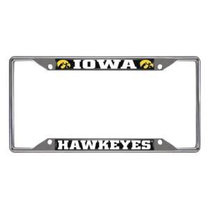 Iowa Hawkeyes License Plate Frame - Chrome