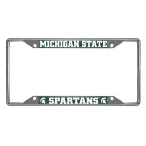 Michigan State Spartans License Plate Frame - Chrome