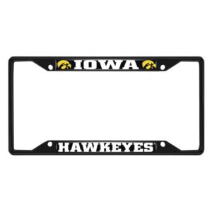 Iowa Hawkeyes License Plate Frame - Black