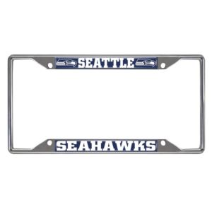 Seattle Seahawks License Plate Frame - Chrome