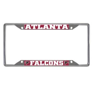 Atlanta Falcons License Plate Frame - Chrome
