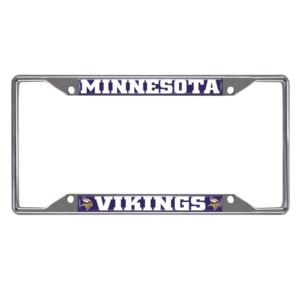 Minnesota Vikings License Plate Frame - Chrome