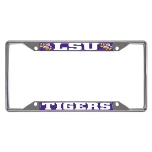 LSU Tigers License Plate Frame - Chrome