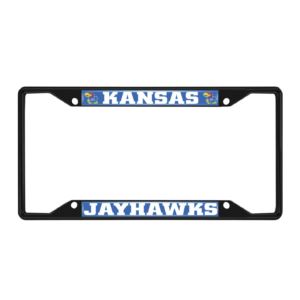 Kansas Jayhawks License Plate Frame - Black