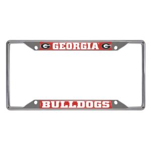 Georgia Bulldogs License Plate Frame - Chrome