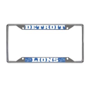 Detroit Lions License Plate Frame - Chrome