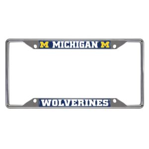 Michigan Wolverines License Plate Frame - Chrome