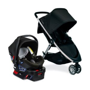 B-Lively 3-Wheel Stroller/B-Safe 35 Infant Car Seat Gen 2 Flex-Fit Travel System - Twilight