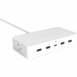 Limitless Innovations PowerPro 7-Device Charger With USB, Type-C, White