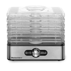 Gourmet 5 Stainless Steel Tray Food Dehydrator w/ Temp Controls