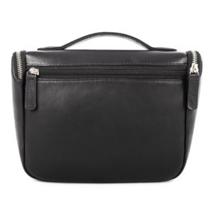 Bugatti Colombian Leather Hanging Toiletry-Black