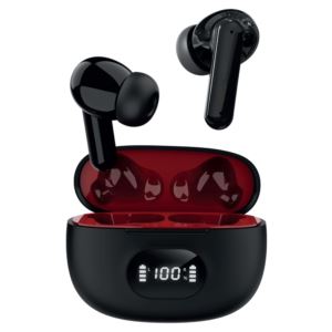 Dual-Mic True Wireless Noise Cancelling Earbuds Black