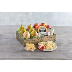 Deluxe Pears, Apples and Cheese Gift