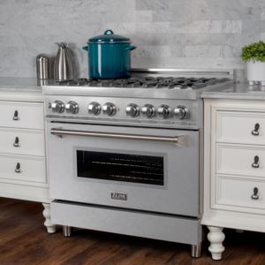 Professional 36'' Dual Fuel Range - Snow Stainless