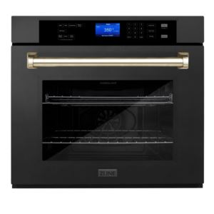30'' Autograph Edition Wall Oven - Black SS/Gold