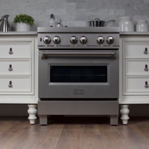 Professional 30'' Dual Fuel Range - Snow Stainless