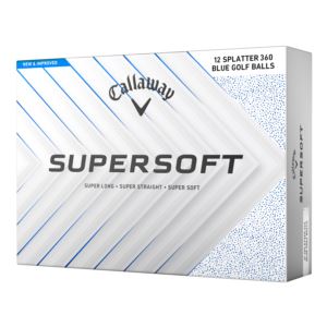 Supersoft Splatter 360 Golf Balls - Blue Splatter