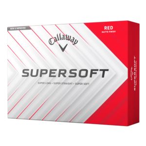 Supersoft Matte Golf Balls - Red