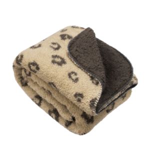 Mantolok Printed Sherpa to Solid Sherpa Size 50x60